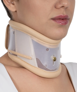 Adjustable PVC Cervical Collar || طوق الربقة داعم للذقن القابل للتعديل