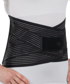 Lumbosacral Corset (26 Cm) With Strap (Black) || مشد قطني عجزي (26 سم) مع حزام (أسود)